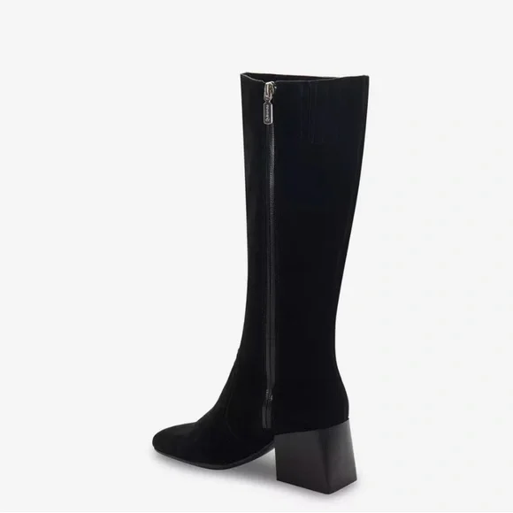 Blonde Tessa - Black Suede Waterproof Tall Boot NWT 9.5m - Picture 5 of 7